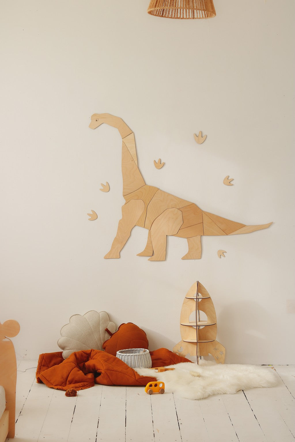 Origami Diplodocus Wall Decor