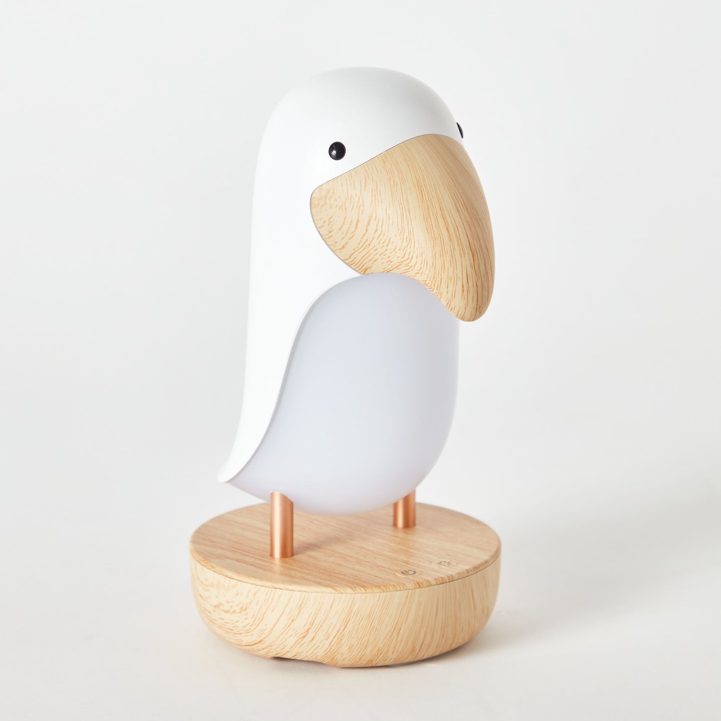 Lampada notturna uccellino bianco con altoparlante Bluetooth