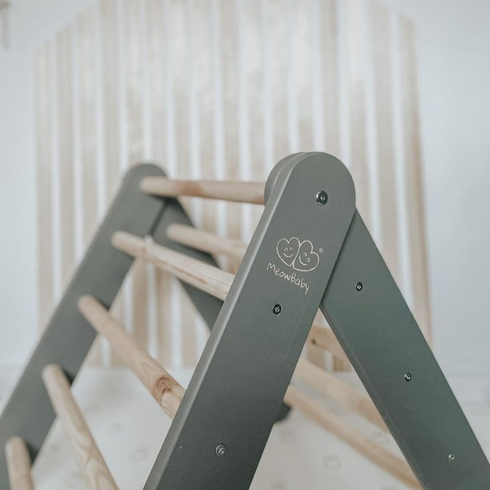 Pikler Climbing Ladder — Grey