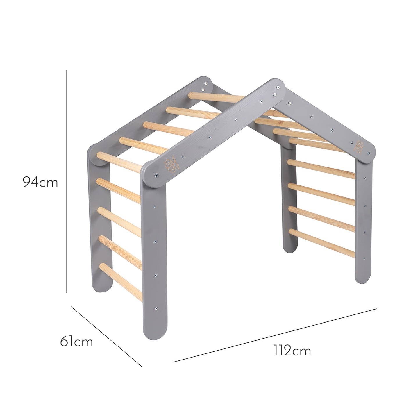 Pikler Climbing Ladder — Grey