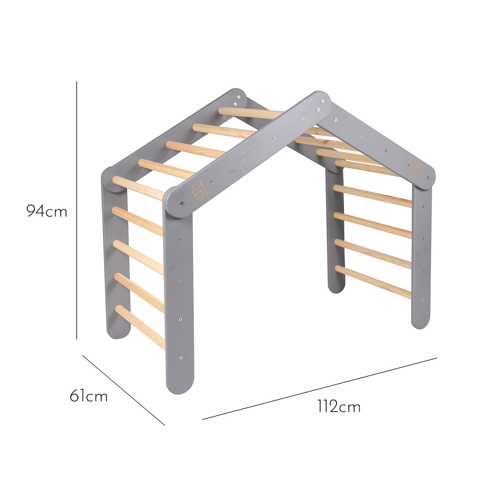 Pikler Climbing Ladder — Grey