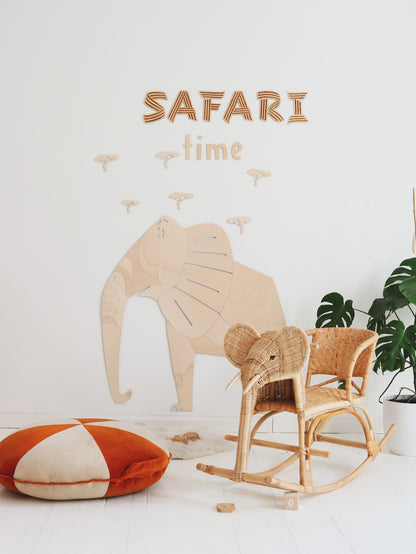 Safari Elephant Wall Decor