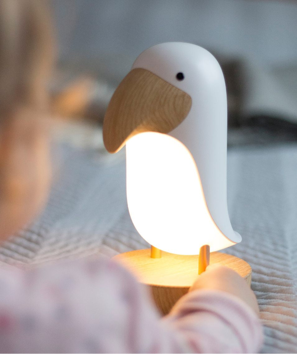 White Bird Night Lamp with Bluetooth Speaker