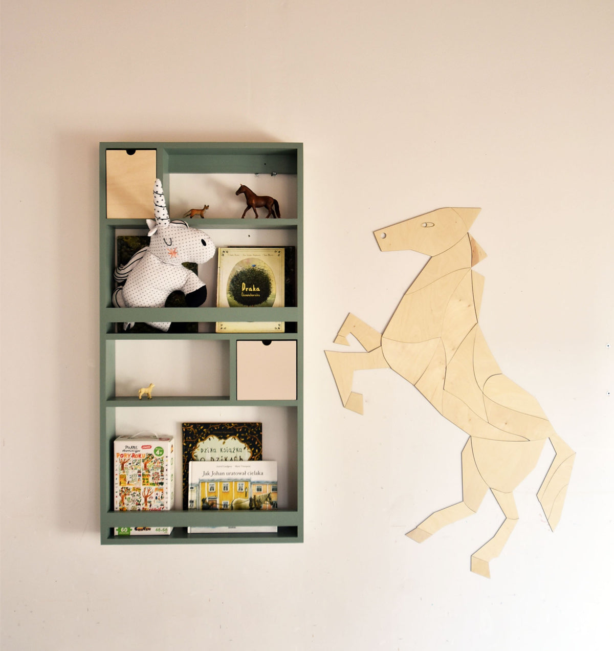 Wooden Wall Decoration - Horse/Unicorn