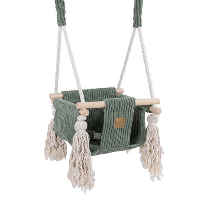 Indoor Baby Swing — Olive Green