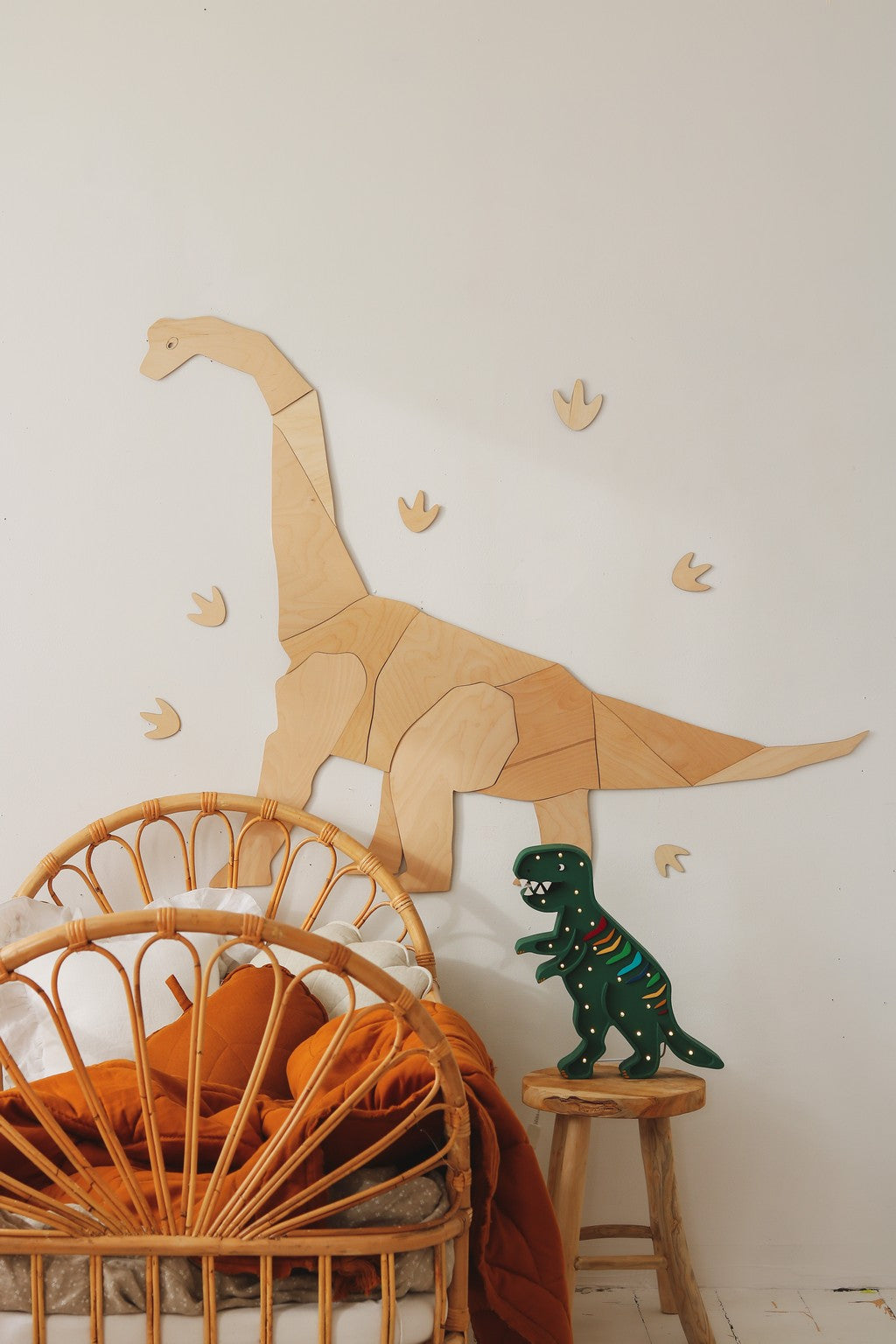 Origami Diplodocus Wall Decor
