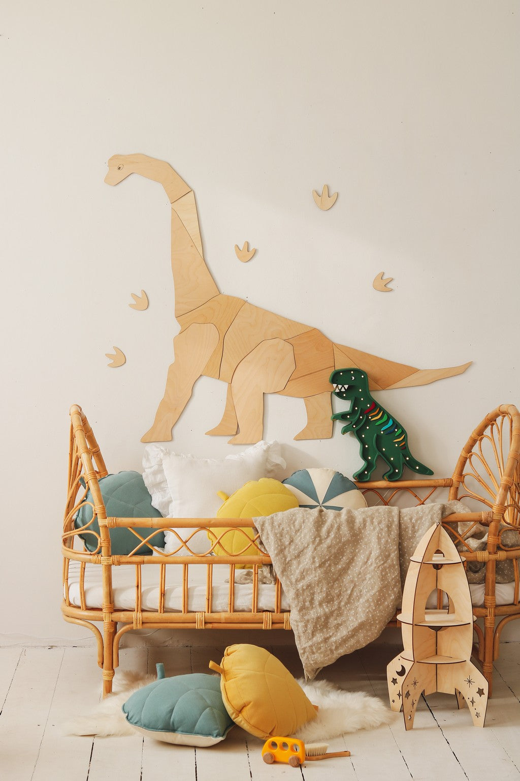 Origami Diplodocus Wall Decor