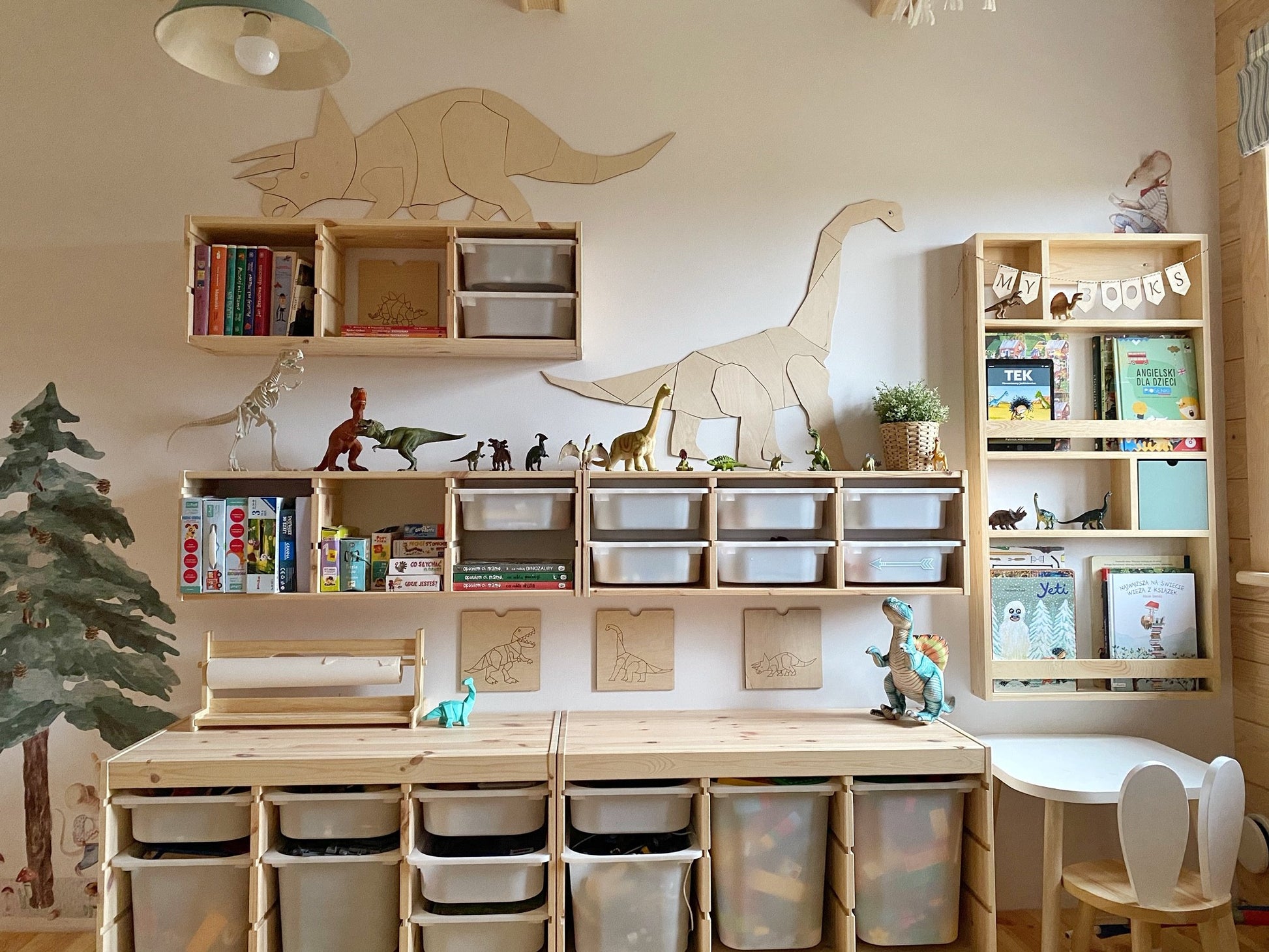 Origami Diplodocus Wall Decor